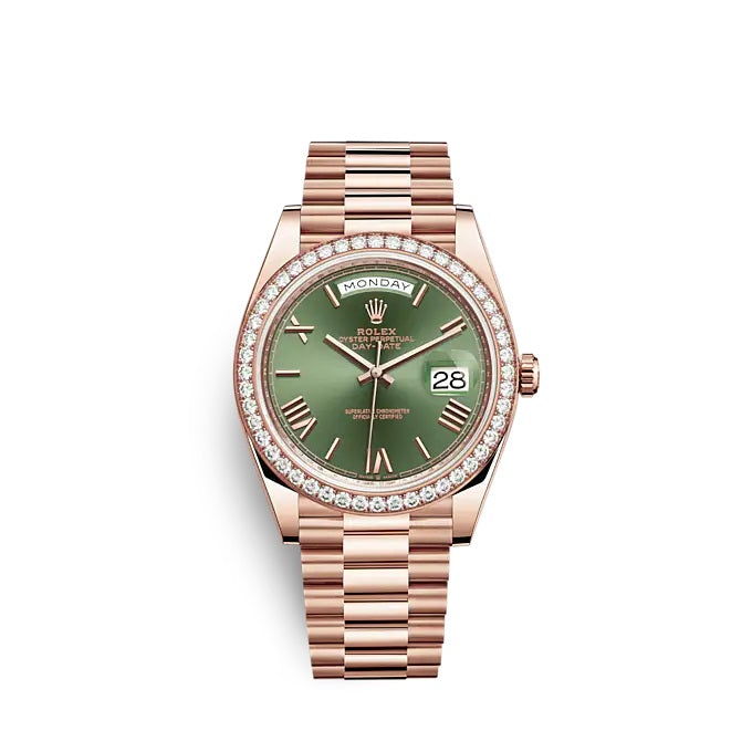 Day-Date 40 Everose gold Ref# 228345RBR-0011
