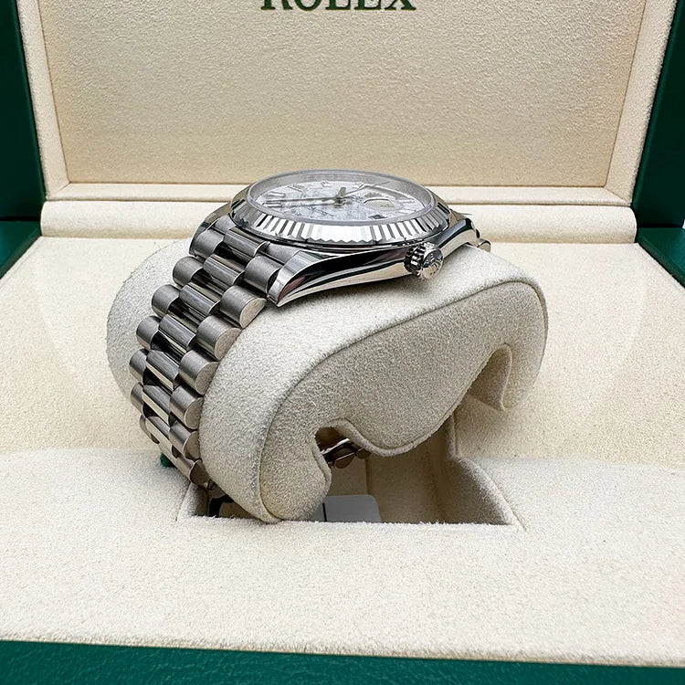 Day-Date 40 Presidential 228239 Fluted Bezel Baguette Diamond Meteorite Dial