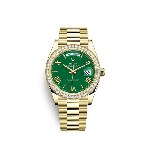 Day-Date, 40mm, 18k Yellow Gold and Diamonds, Ref# 228348rbr-0040