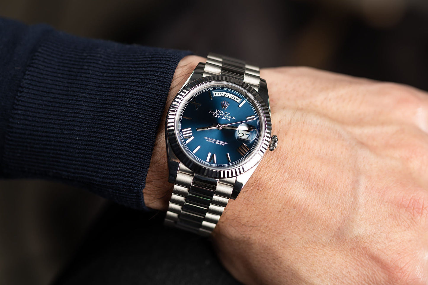 Day-Date Oyster, 40 mm, white gold M228239-0007
