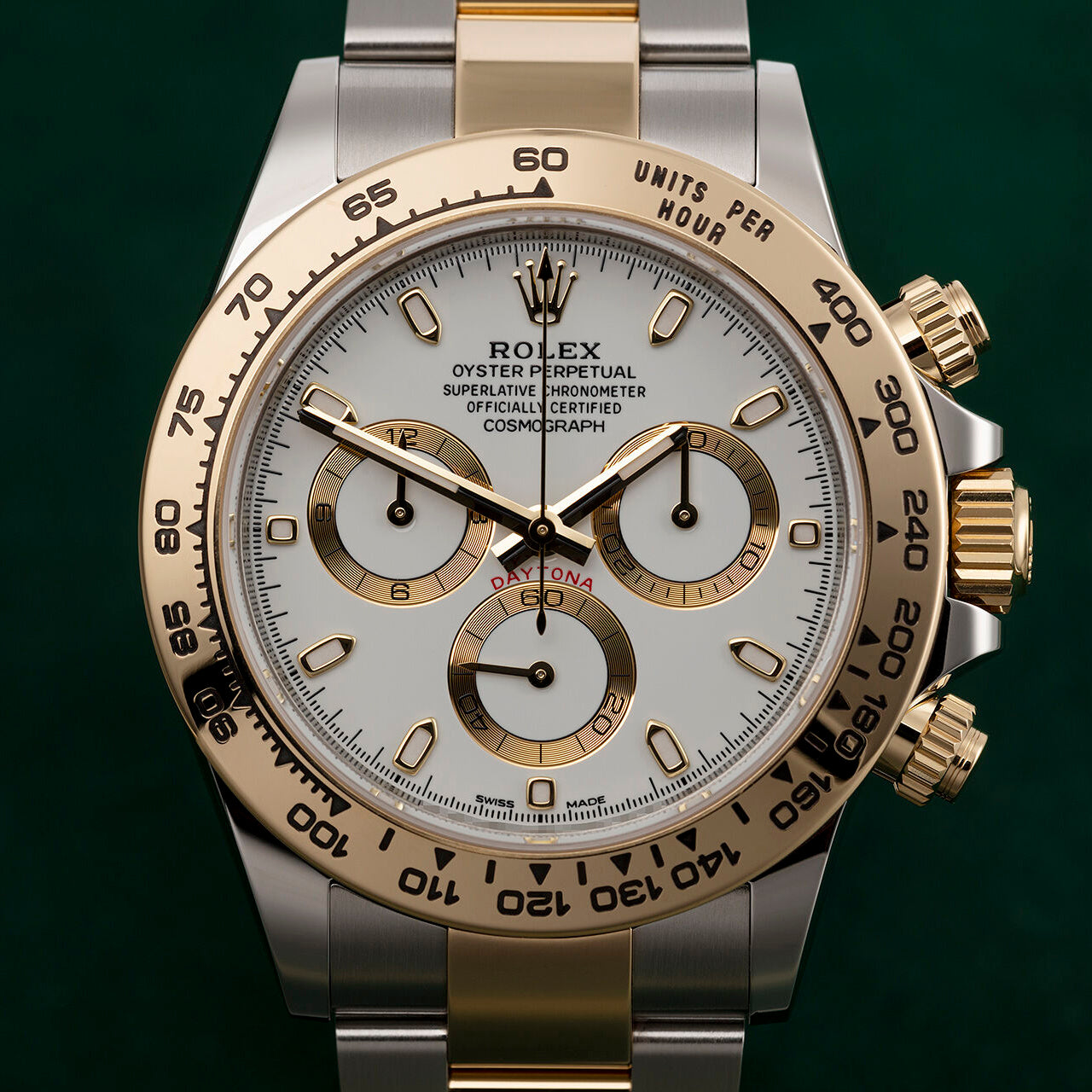 Daytona Steel & Gold White Dial 116503