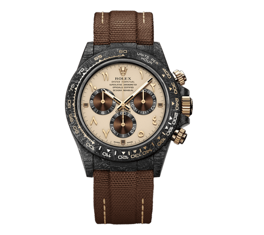 Diw Daytona carbon desert eagle arabic 40mm oyster black