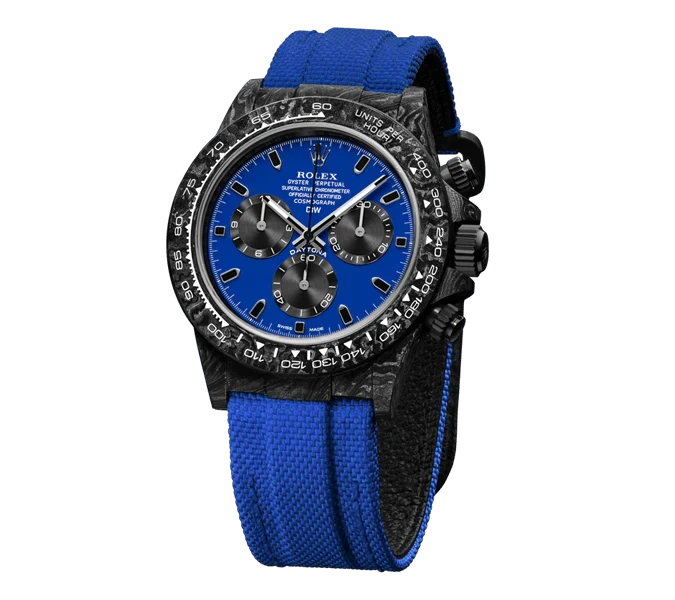Diw Daytona carbon miami blue 40mm oyster black