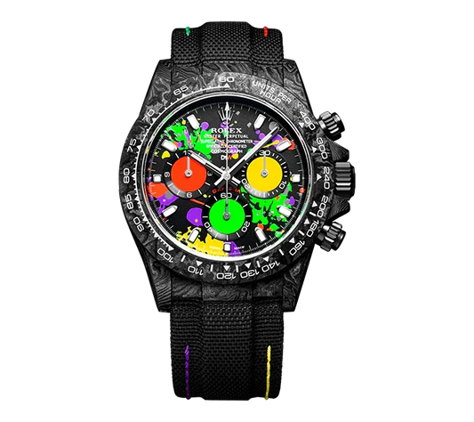 Diw Daytona carbon motley 40mm oyster black