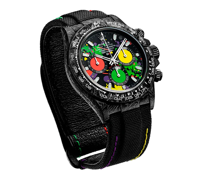 Diw Daytona carbon motley 40mm oyster black