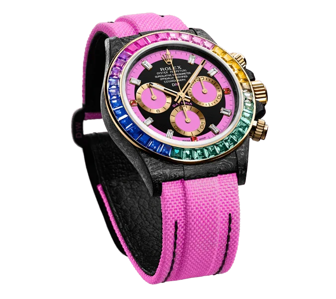 Diw Daytona carbon rainbow pink 40mm carbon