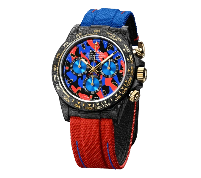 Diw Daytona military red 40mm oyster black