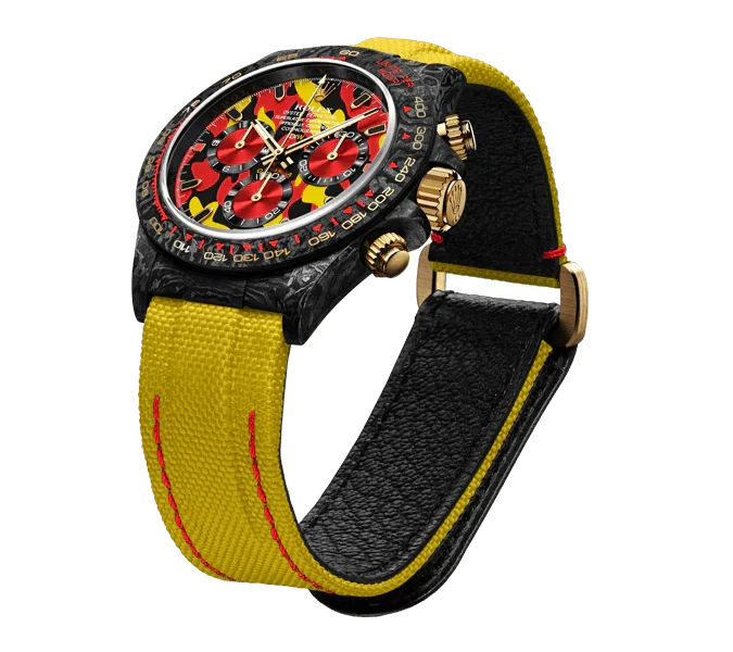 Diw Daytona military yellow 40mm oyster black