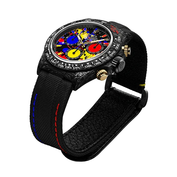 Diw Daytona motley 3d series 40mm oyster black