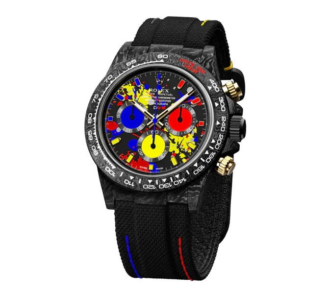 Diw Daytona motley 3d series 40mm oyster black