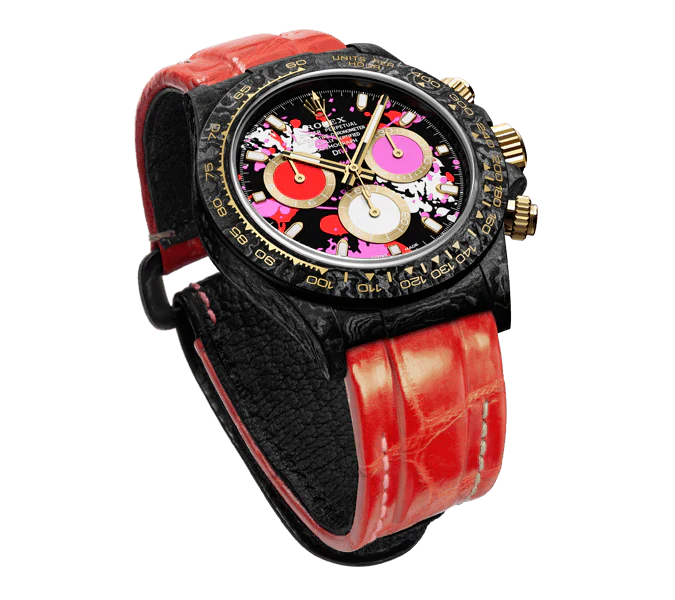 Diw Daytona motley red 40mm oyster black