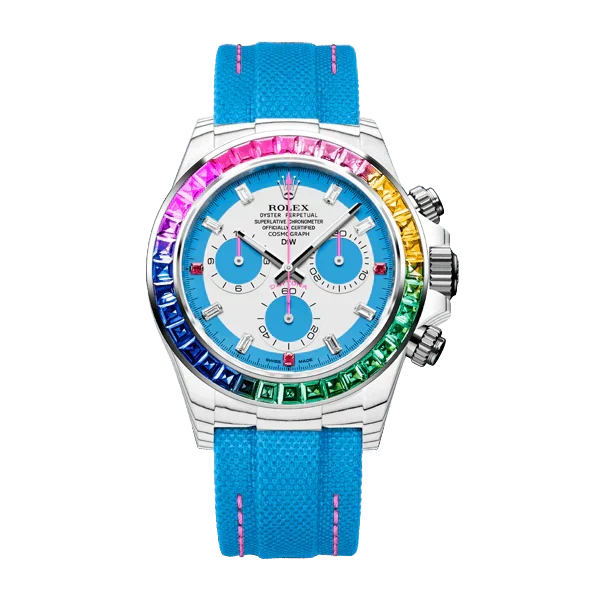 Diw Daytona quartz fiber rainbow s 40mm carbon