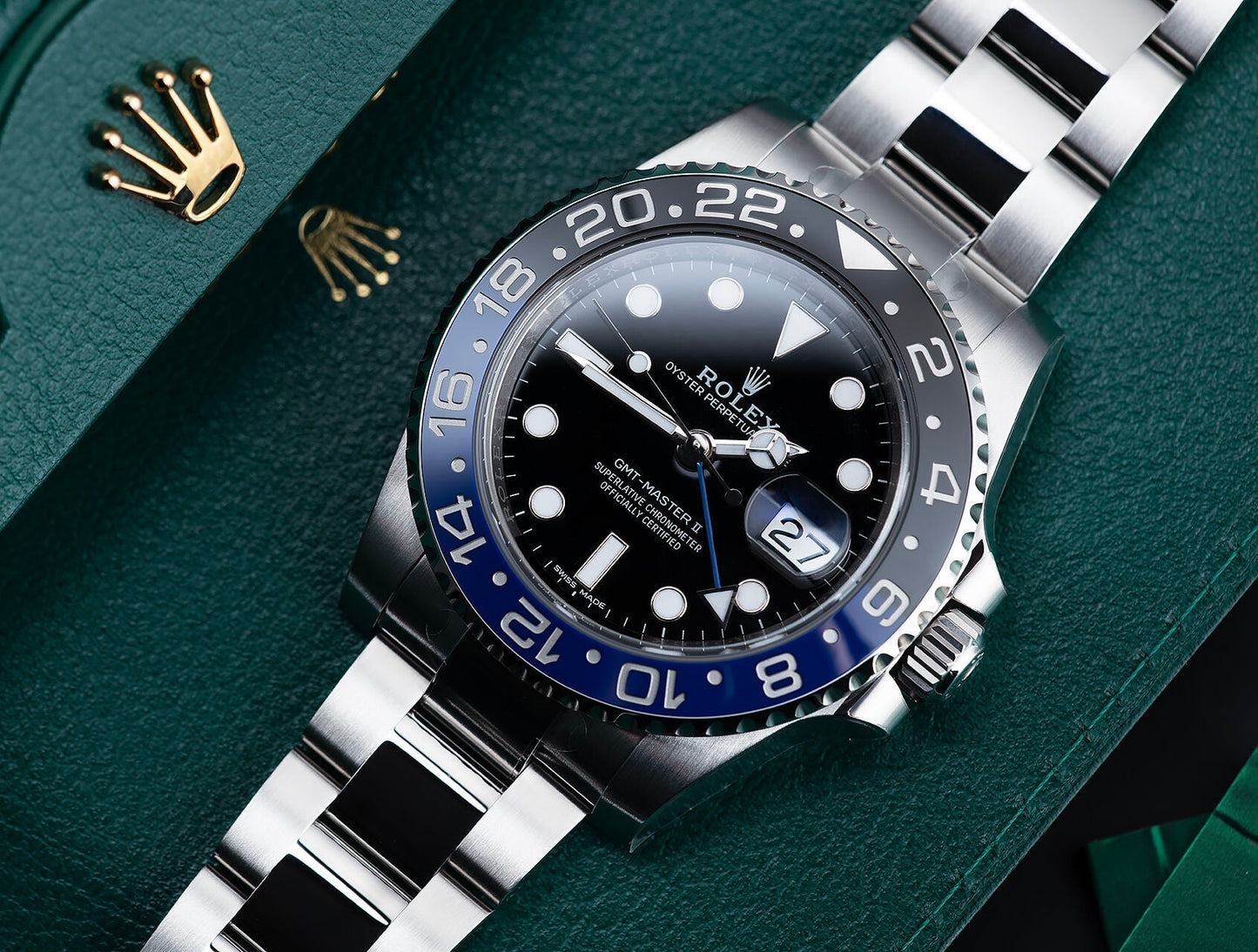 GMT-Master II Oyster 40 mm Oystersteel 126710BLNR-0003 New