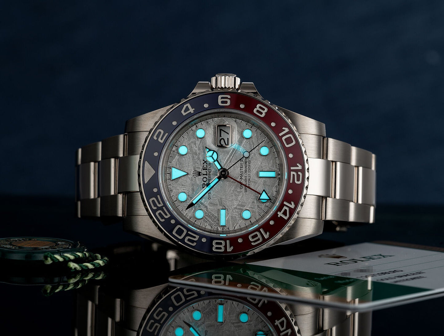 GMT-MASTER II  Oyster, 40 mm, white gold M126719BLRO-0002