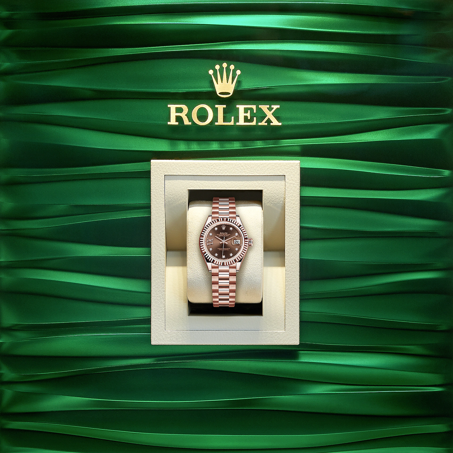 Lady-Datejust 28, 18k Everose Gold, Ref# 279175-0002