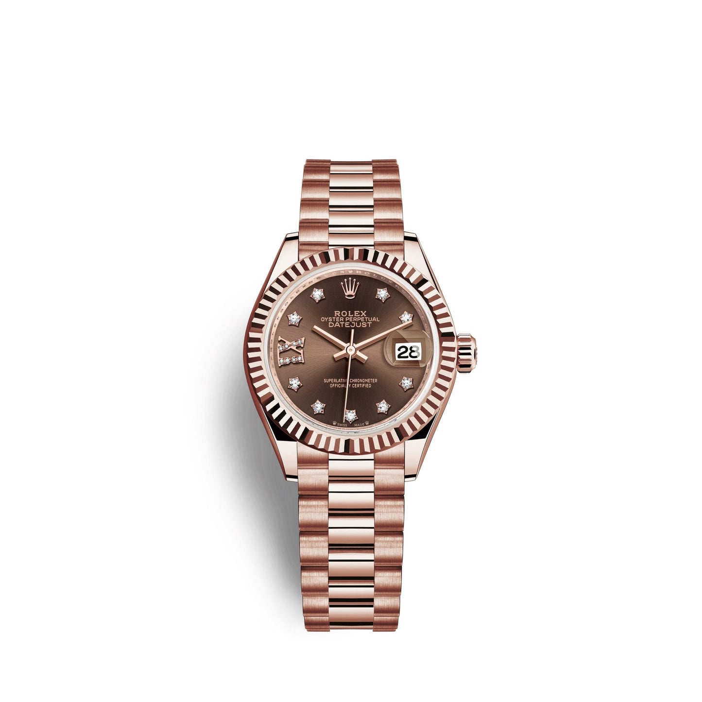 Lady-Datejust 28, 18k Everose Gold, Ref# 279175-0002