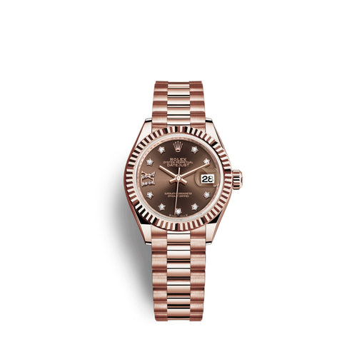 Lady-Datejust 28, 18k Everose Gold, Ref# 279175-0002