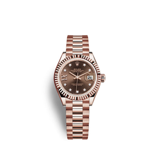 Lady-Datejust 28, 18k Everose Gold, Ref# 279175-0002