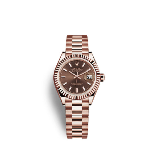 Lady-Datejust 28, 18k Everose Gold, Ref# 279175-0007