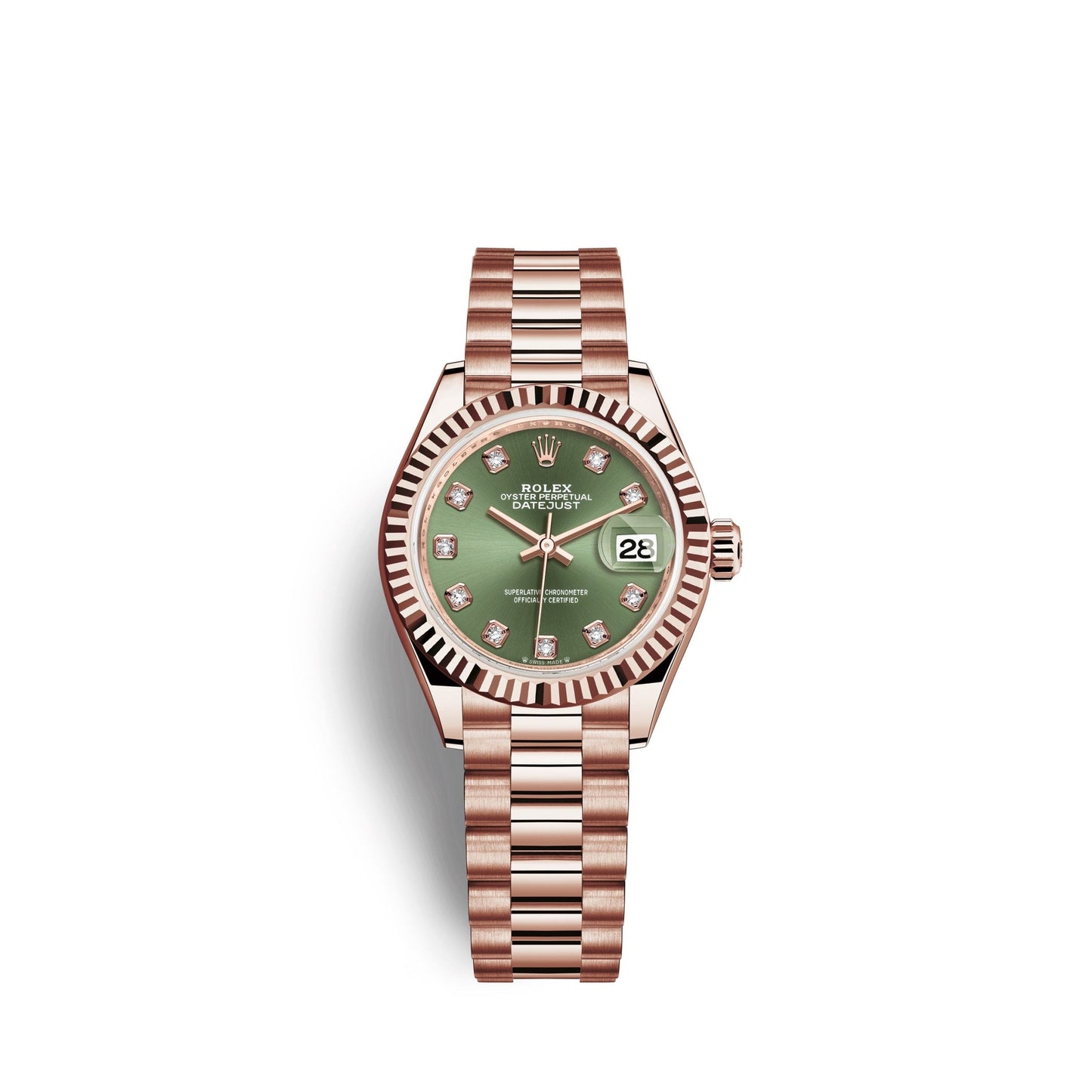 Lady-Datejust 28, 18k Everose Gold, Ref# 279175-0009