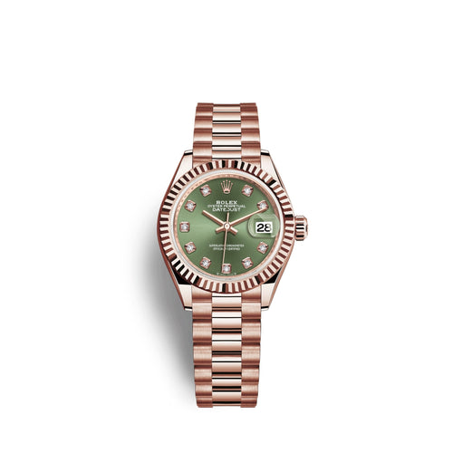 Lady-Datejust 28, 18k Everose Gold, Ref# 279175-0009
