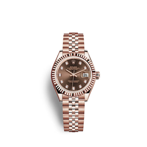 Lady-Datejust 28, 18k Everose Gold, Ref# 279175-0010