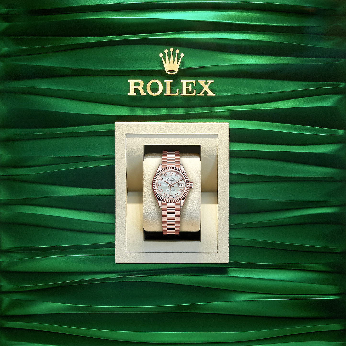 Lady-Datejust 28, 18k Everose Gold, Ref# 279175-0017