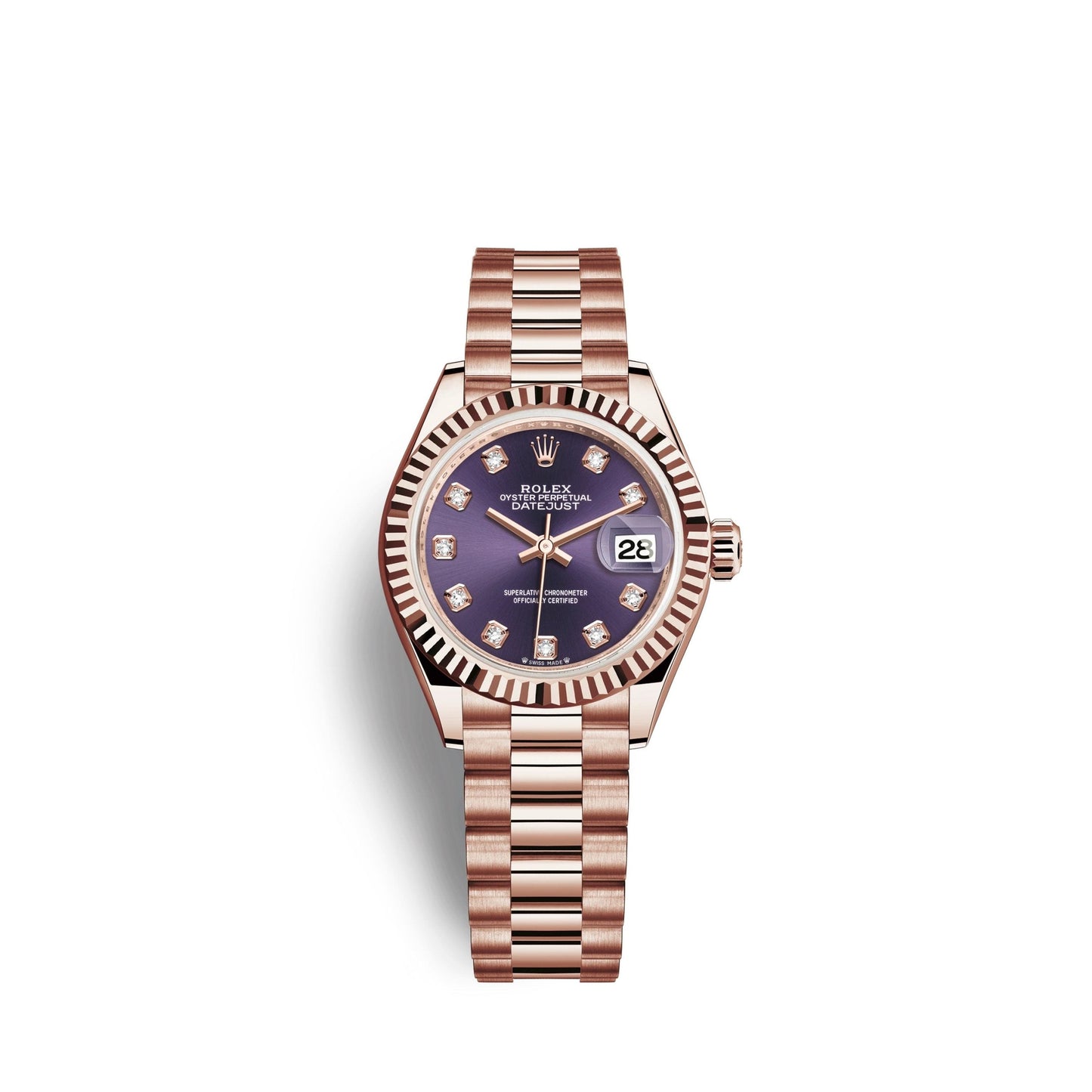 Lady-Datejust 28, 18k Everose Gold, Ref# 279175-0019