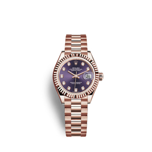 Lady-Datejust 28, 18k Everose Gold, Ref# 279175-0019