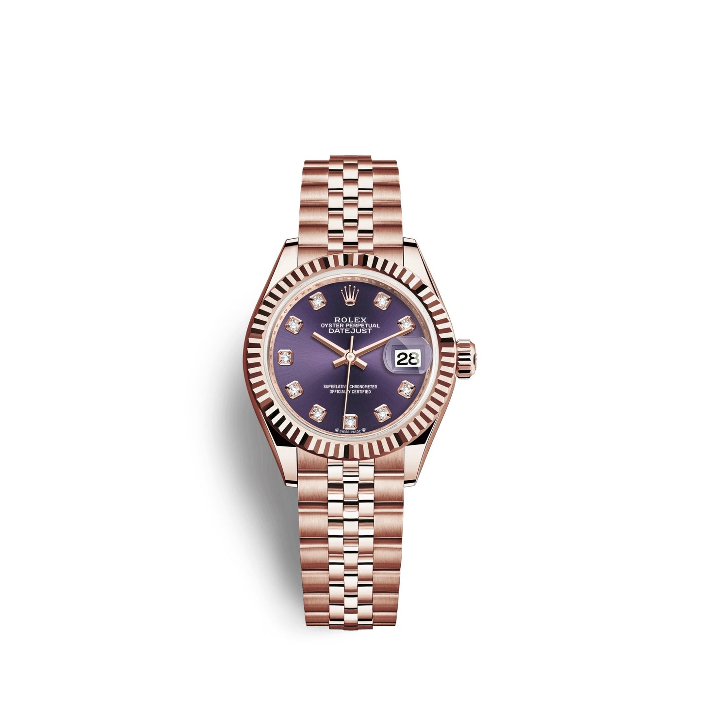 Lady-Datejust 28, 18k Everose Gold, Ref# 279175-0020