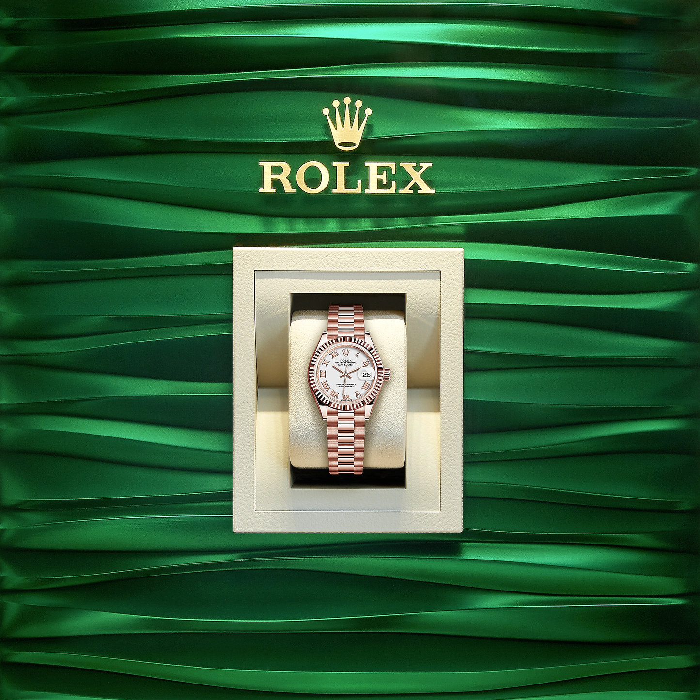 Lady-Datejust 28, 18k Everose Gold, Ref# 279175-0021