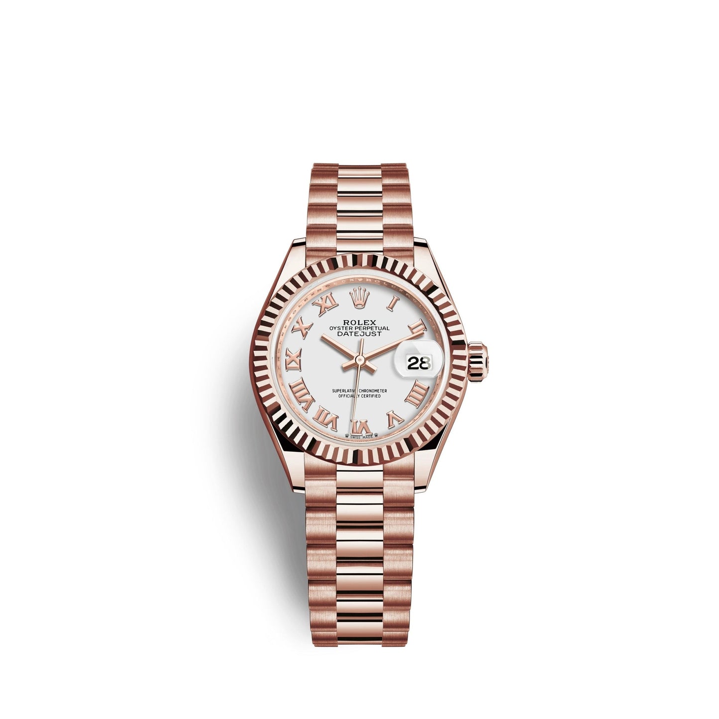 Lady-Datejust 28, 18k Everose Gold, Ref# 279175-0021