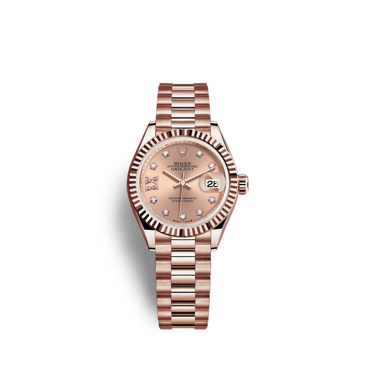 Lady-Datejust 28, 18k Everose Gold, Ref# 279175-0029