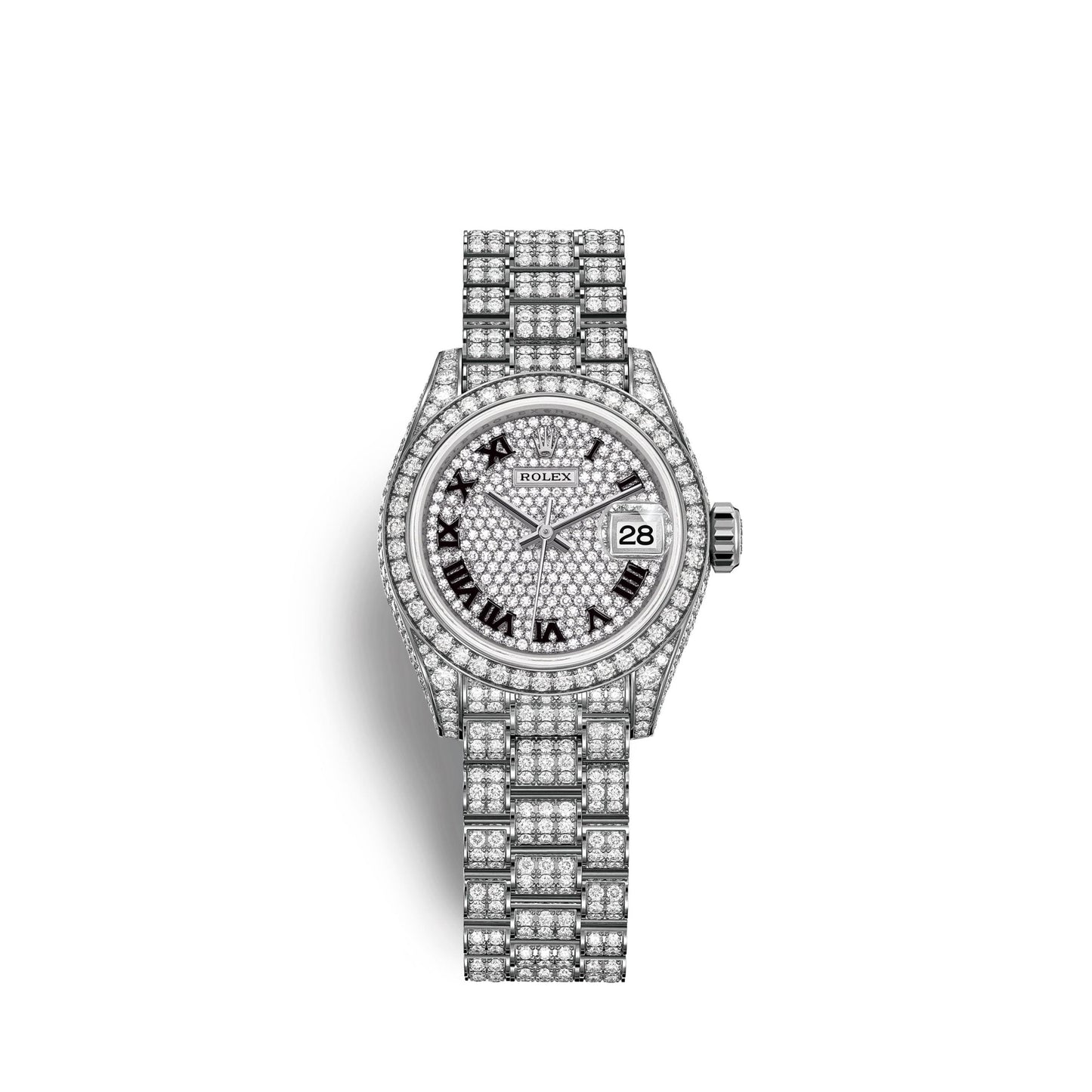 Lady-Datejust 28, 18k White Gold, Ref# 279459RBR-0001