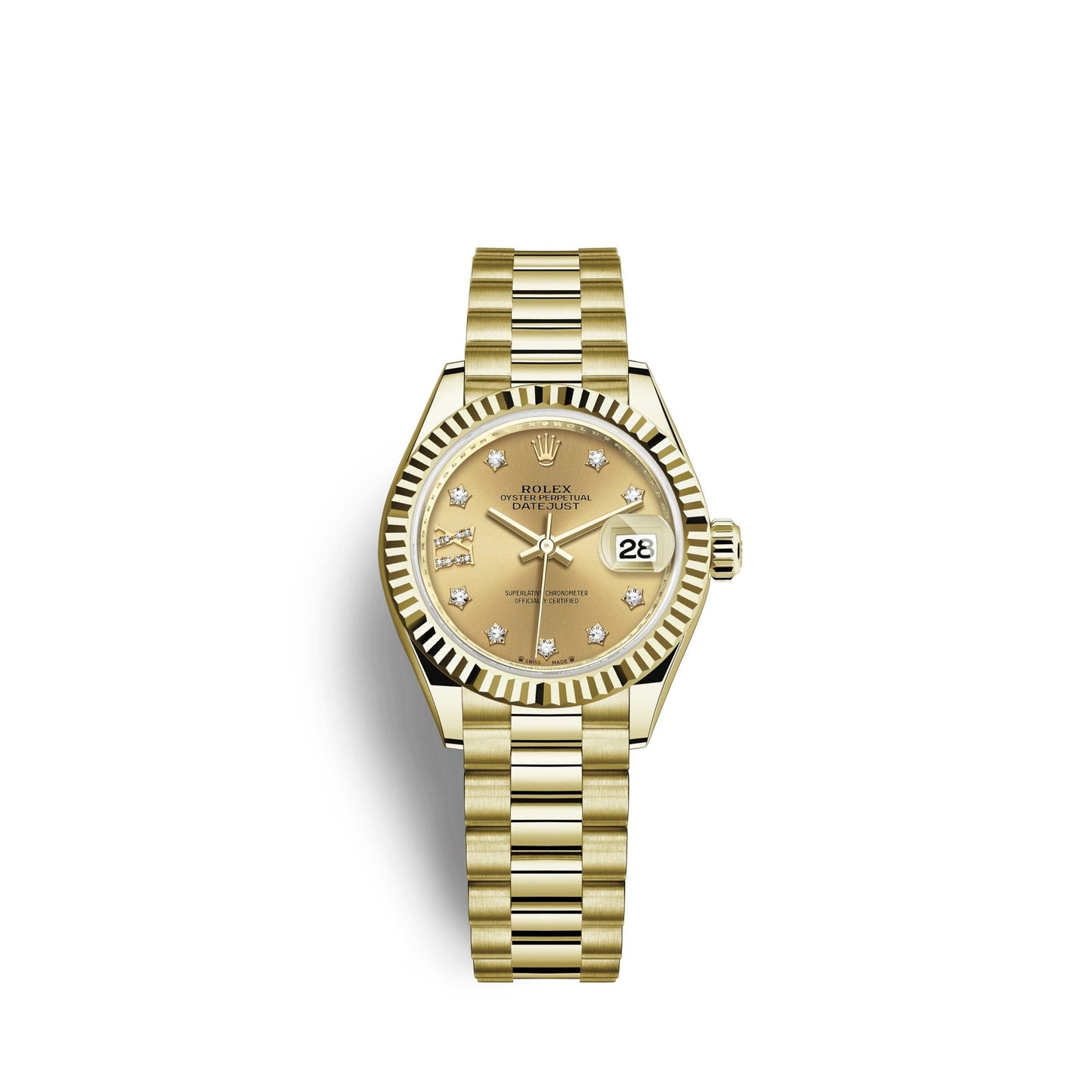 Lady-Datejust 28, 18k Yellow Gold, Ref# 279178-0013