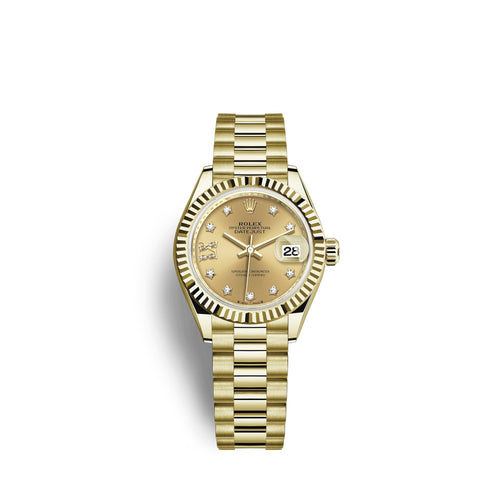 Lady-Datejust 28, 18k Yellow Gold, Ref# 279178-0013