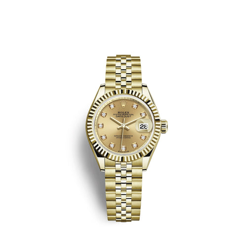 Lady-Datejust 28, 18k Yellow Gold, Ref# 279178-0024