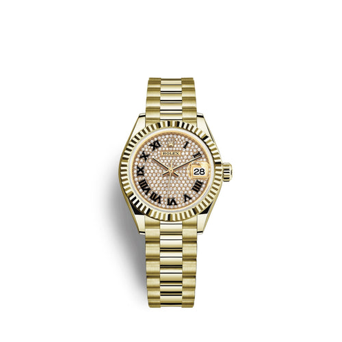 Lady-Datejust 28, 18k Yellow Gold, Ref# 279178-0031
