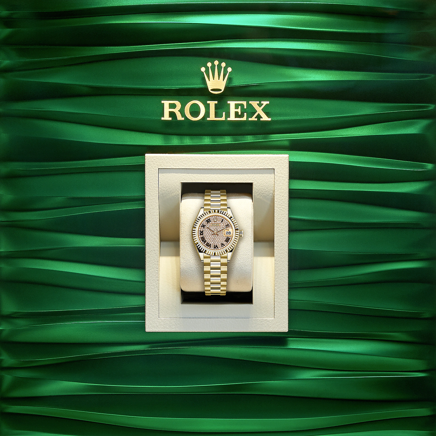 Lady-Datejust 28, 18k Yellow Gold, Ref# 279178-0031