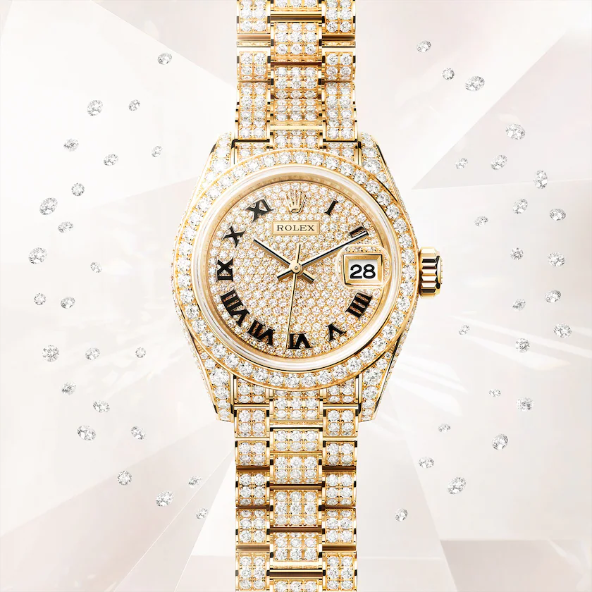 Lady-Datejust 28, 18k Yellow Gold, Ref# 279458RBR-0001