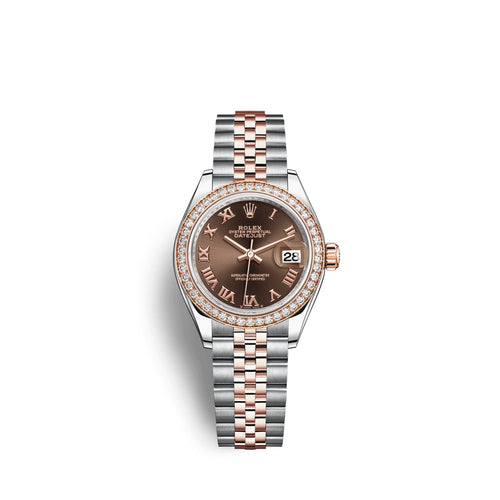 Lady-Datejust 28, Oystersteel and 18k Everose Gold, Ref# 279381RBR-0009