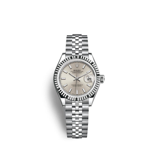 Lady-Datejust 28, Oystersteel and 18k White Gold, Ref# 279174-0005
