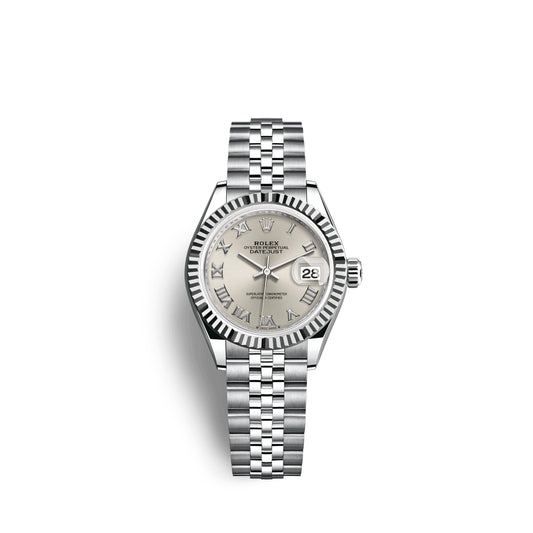 Lady-Datejust 28, Oystersteel and 18k White Gold, Ref# 279174-0007