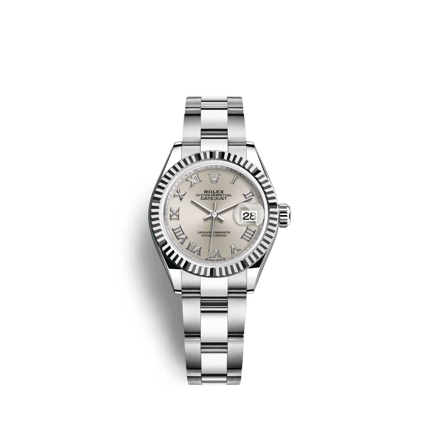 Lady-Datejust 28, Oystersteel and 18k White Gold, Ref# 279174-0008