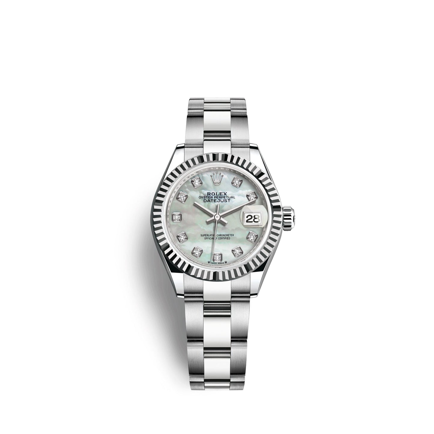 Lady-Datejust 28, Oystersteel and 18k White Gold, Ref# 279174-0010