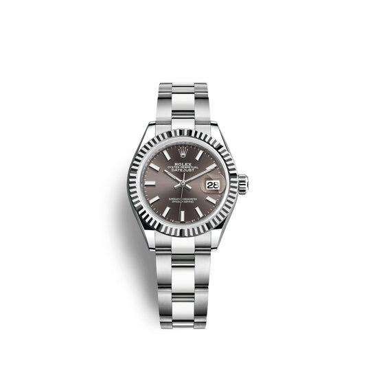 Lady-Datejust 28, Oystersteel and 18k White Gold, Ref# 279174-0012
