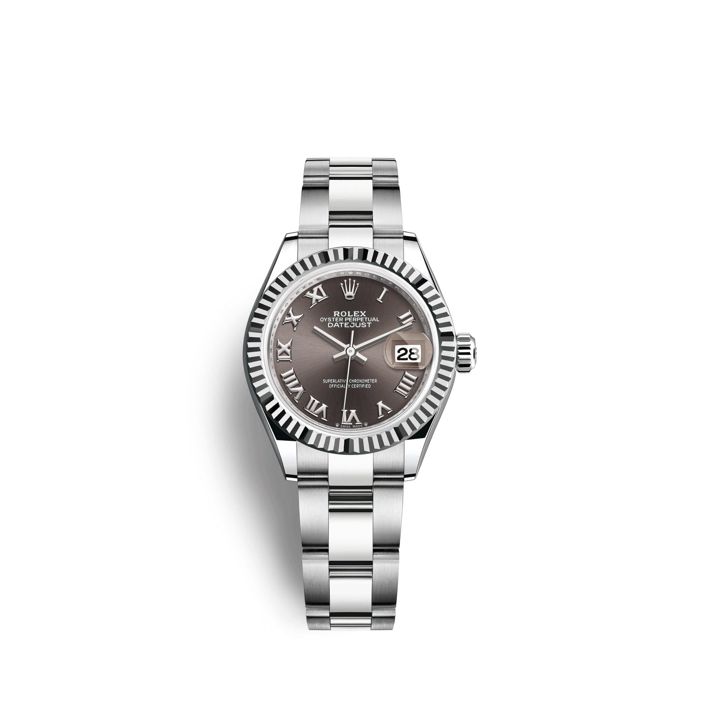Lady-Datejust 28, Oystersteel and 18k White Gold, Ref# 279174-0014