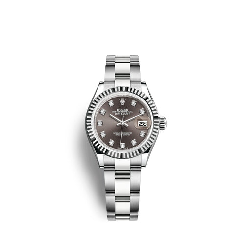 Lady-Datejust 28, Oystersteel and 18k White Gold, Ref# 279174-0016