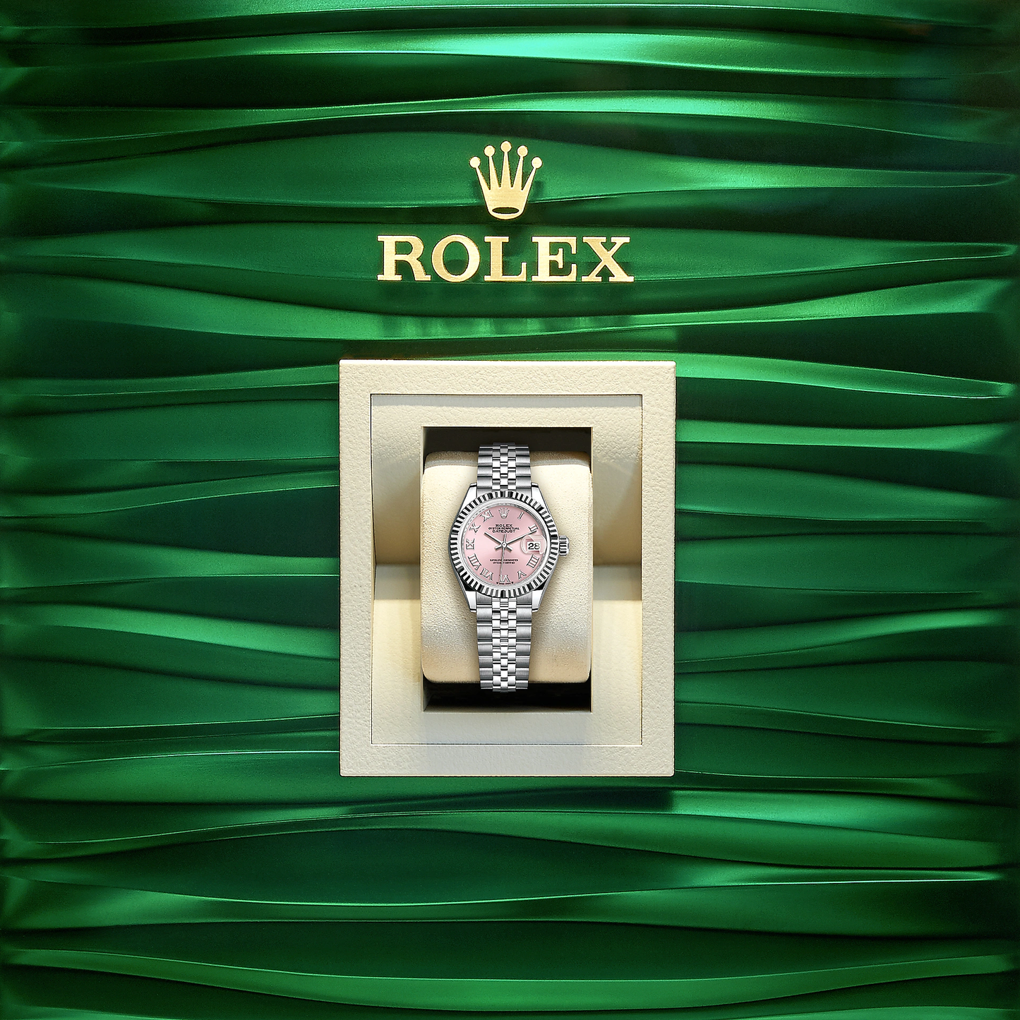 Lady-Datejust 28, Oystersteel and 18k White Gold, Ref# 279174-0017