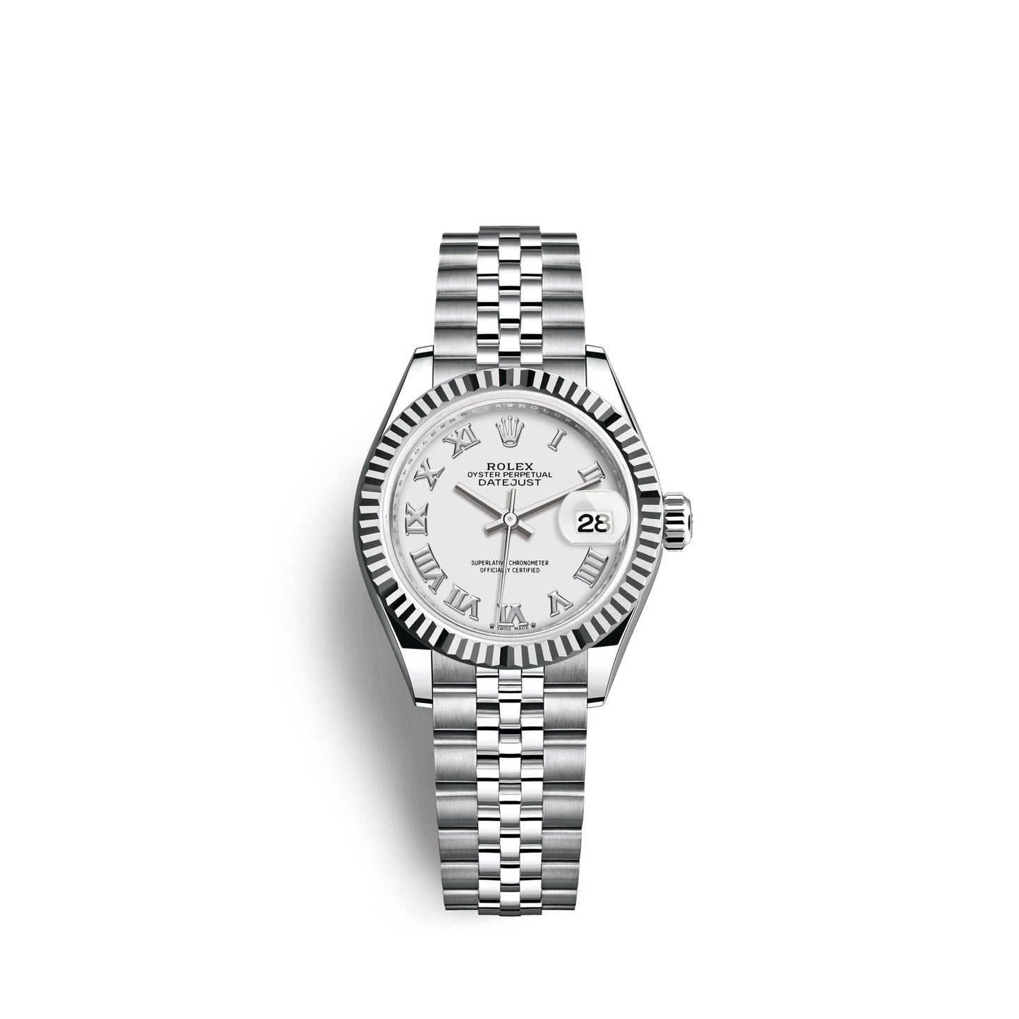 Lady-Datejust 28, Oystersteel and 18k White Gold, Ref# 279174-0019